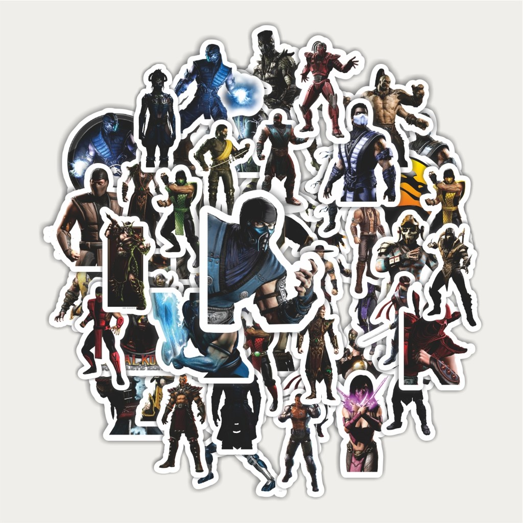 

Sticker Pack Stiker Video Game Series Mortal Kombat Character Mix 2 | Sticker TUMBLR | Stiker LAPTOP KOPER HELM