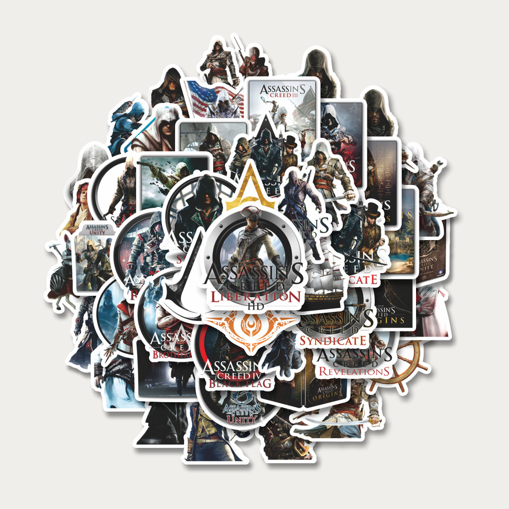 

Sticker Pack Stiker Game Series Assasin's Creed Universe Mix 1 | Sticker TUMBLR | Stiker LAPTOP KOPER HELM