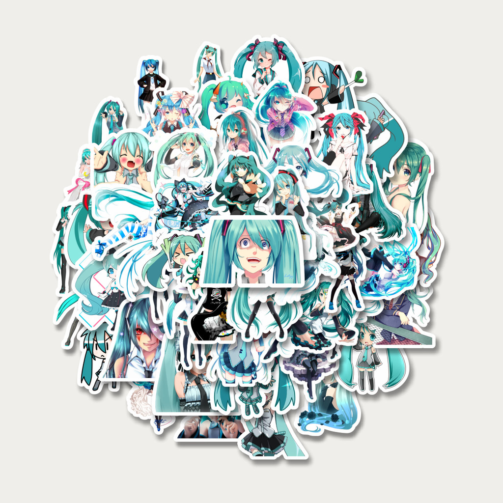 

Sticker Pack Stiker Music Series Hatsune Miku Mix 3 | Sticker TUMBLR | Stiker LAPTOP KOPER HELM