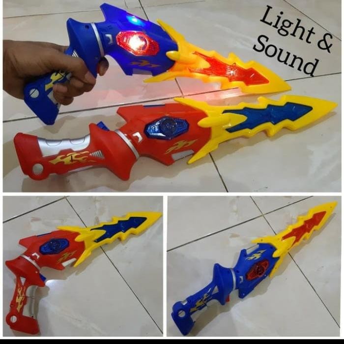 Rumi Project Mainan Pedang Jadi Pistol Ultraman - Pedangan Tembak Tembakan Anak