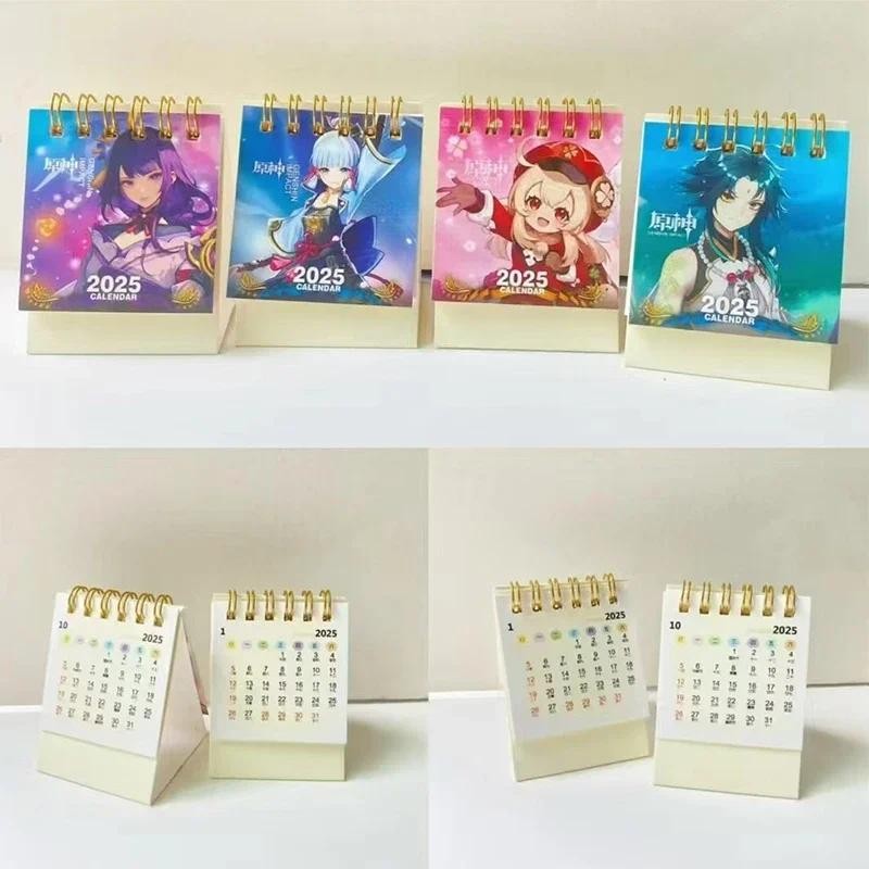 

2025 Genshin Impact 2025 Desk Calendars Cartoon Daily Schedule Planner Yearly Organizer Stationery Office School Supplies