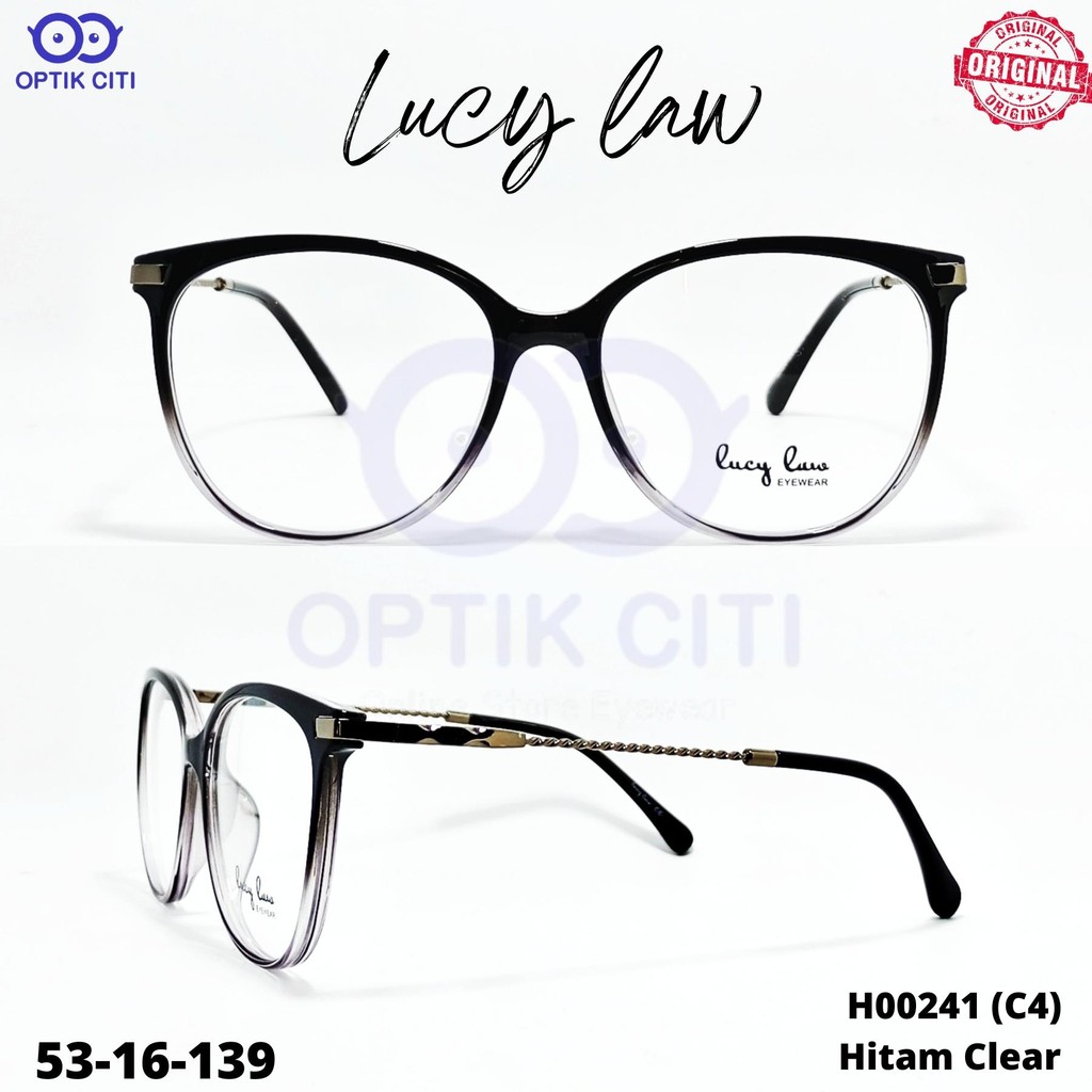 Frame Kacamata Wanita Cat Eye Lucy Law H 00241 Original