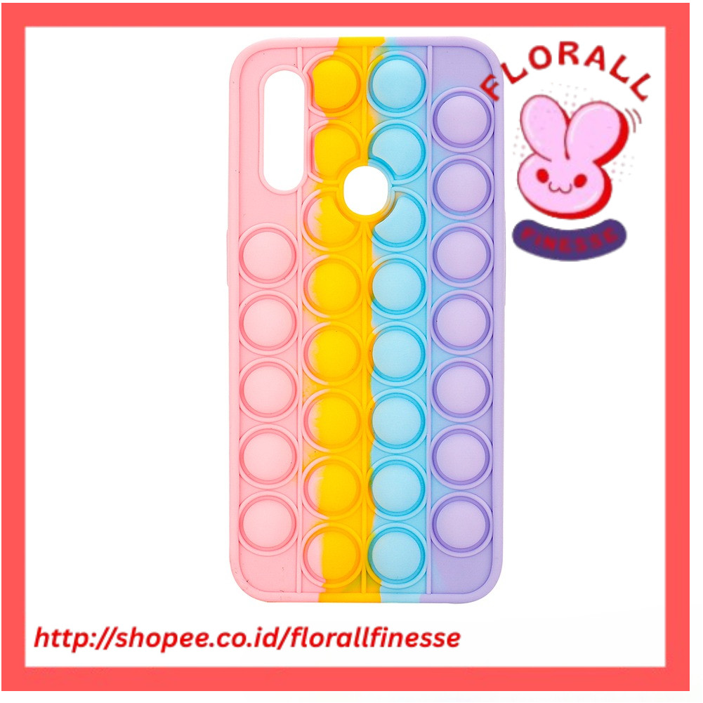 Pop Bubble Fidget Toys Phone Case For OPPO A93 A91 A92S/A53 A52/A92 Reno4 Reno A59/Y66/Y69 R15 Reliv