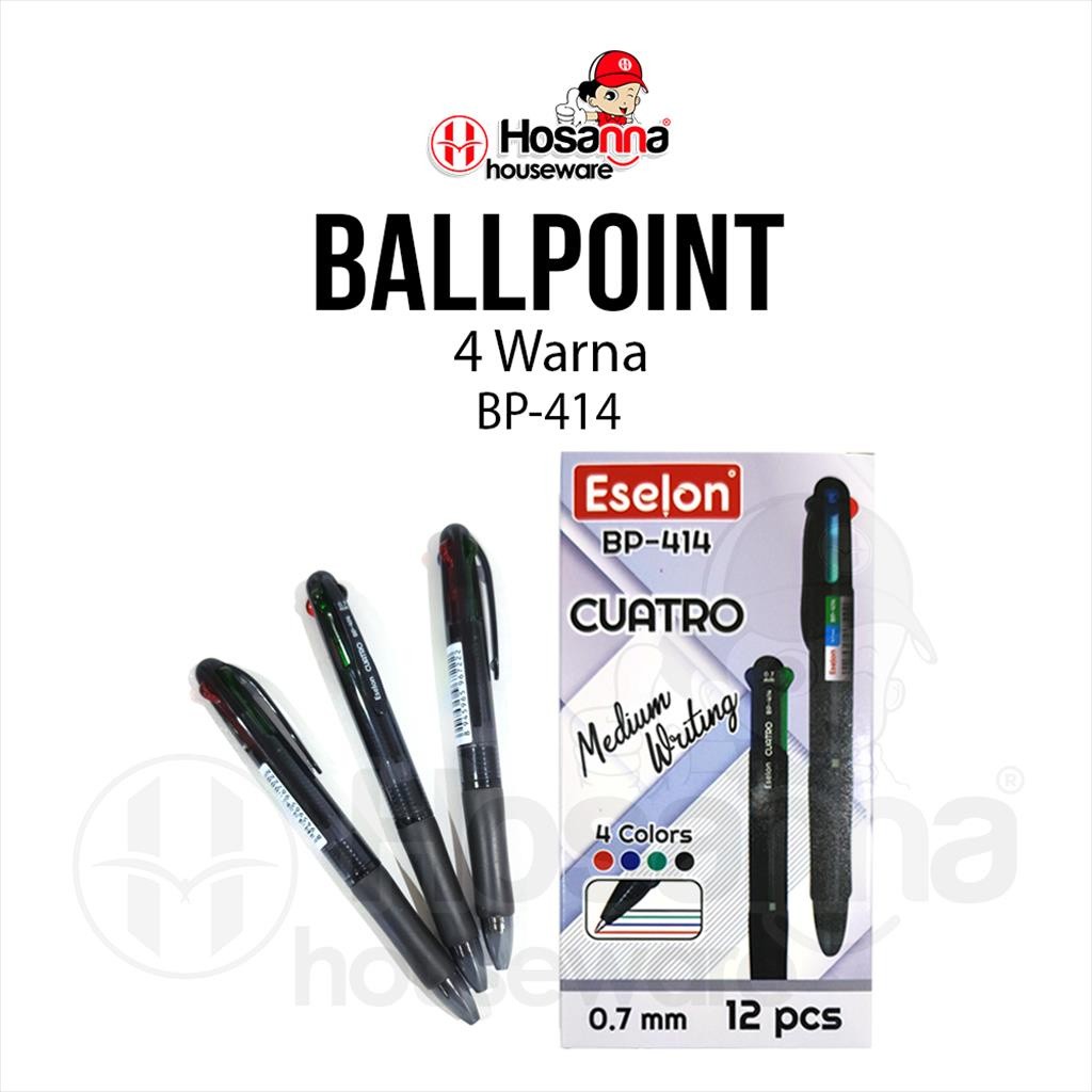 

♚1pcs Pulpen 4 Warna BP-414 Pena Cuatro / Ballpoint Cetek♚