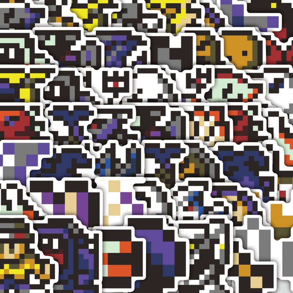 

Stiker Cutting Pack Stiker Pixel Digimon V8 Isi 100Pcs Series Aesthetic Lucu Keren Untuk Koper Bahan Vynil