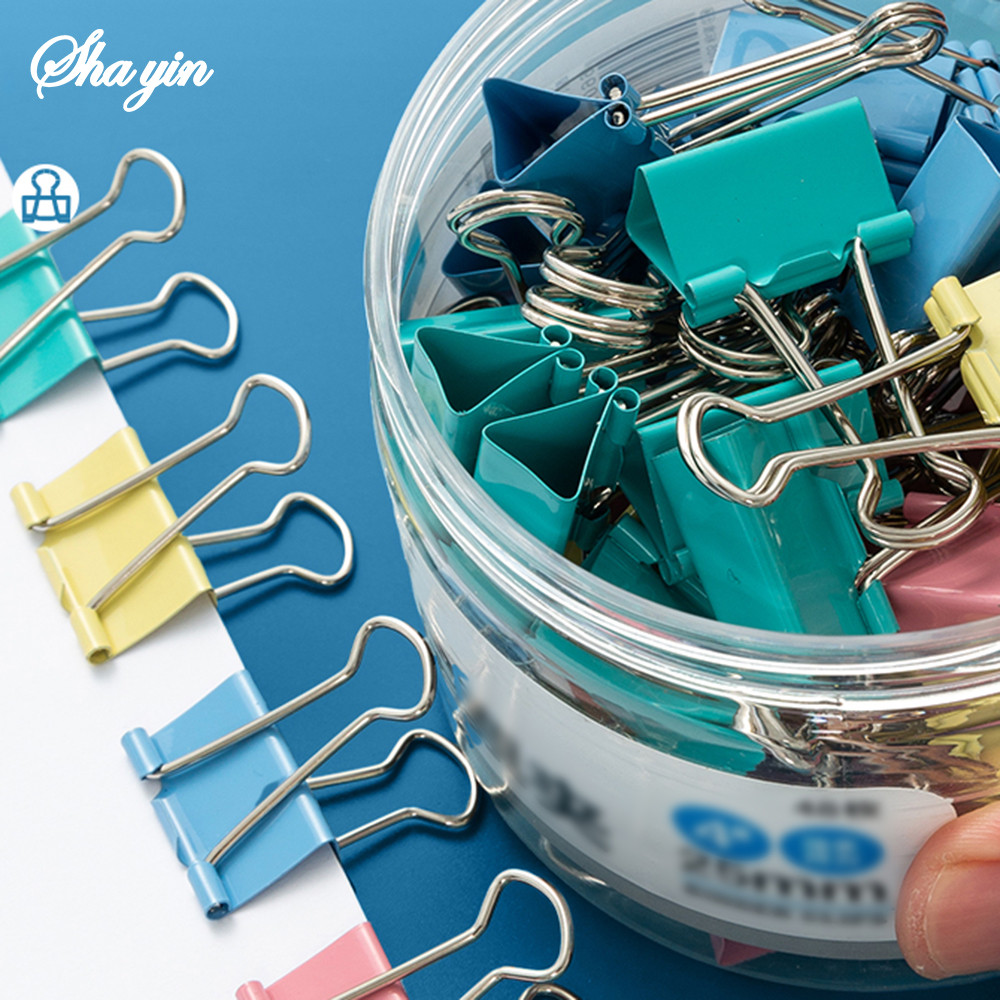 

40PCS/Set Long Tail Clip, Mixed Color File Clip, Stationery Dovetail Clip, Goose Tail Clip