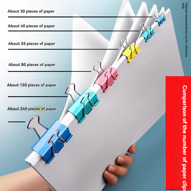 

Long tail clips mixed colored file clips stainless steel student stationery clips feathertail clips tickets large small