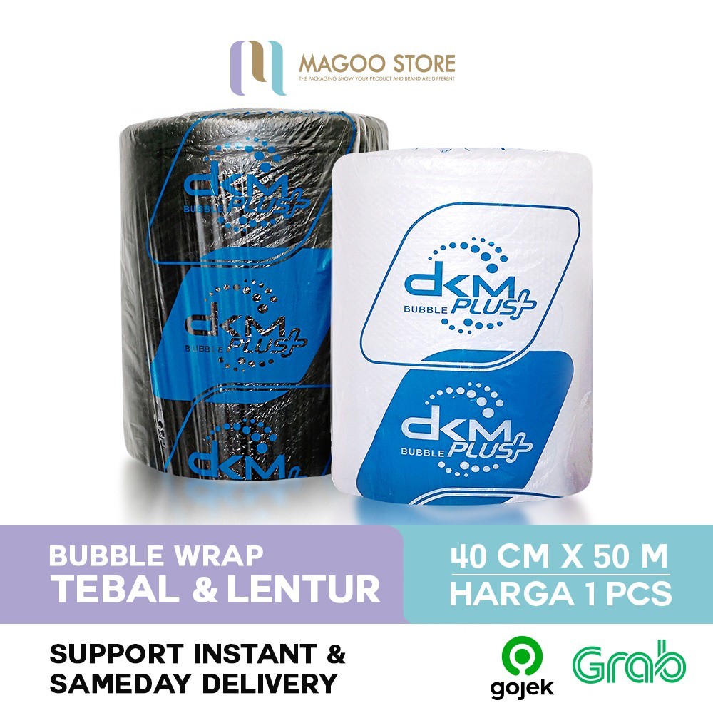 

BUBBLE WRAP 40CM X 50M PREMIUM TEBAL DELKOMAS DKM PLUS TERMURAH SATUAN