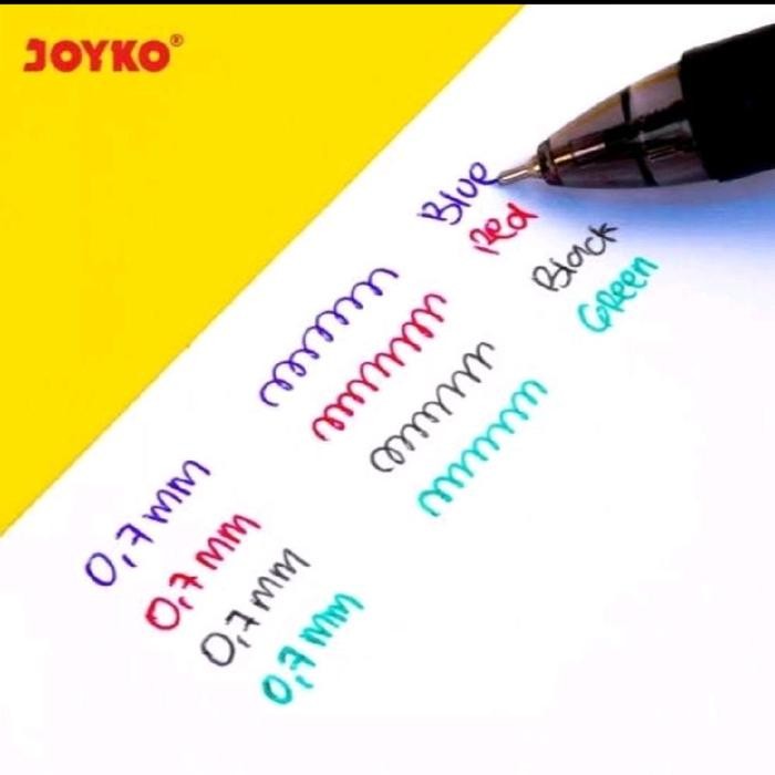 

Pulpen Joyko Bp-213 Quaco 4 Warna 0.7mm (12 pcs)