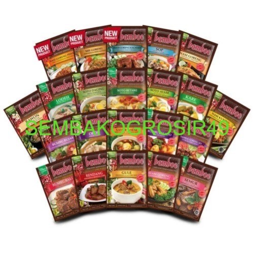 

SG49_ Bamboe Bumbu Masak Dapur Instan Aneka Varian Lengkap