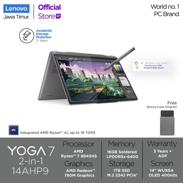 Lenovo Yoga 7 2IN1 ALID AMD Ryzen 7 8840HS 16GB 1TB AMD SoC Platform