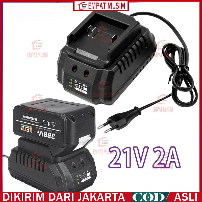 21v Charger Makita Lithium Bor Charger Adaptor Casan Cas Baterai Cordless Nagawa Bor Impact Wrench K