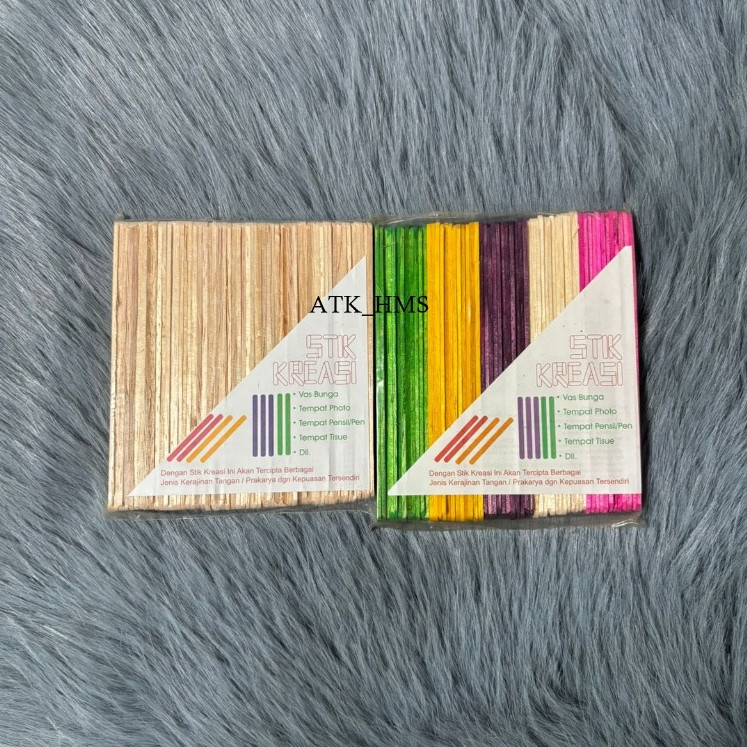 

Stik Kreasi Kayu Es Krim Polos & Berwana ( isi 50 pcs )