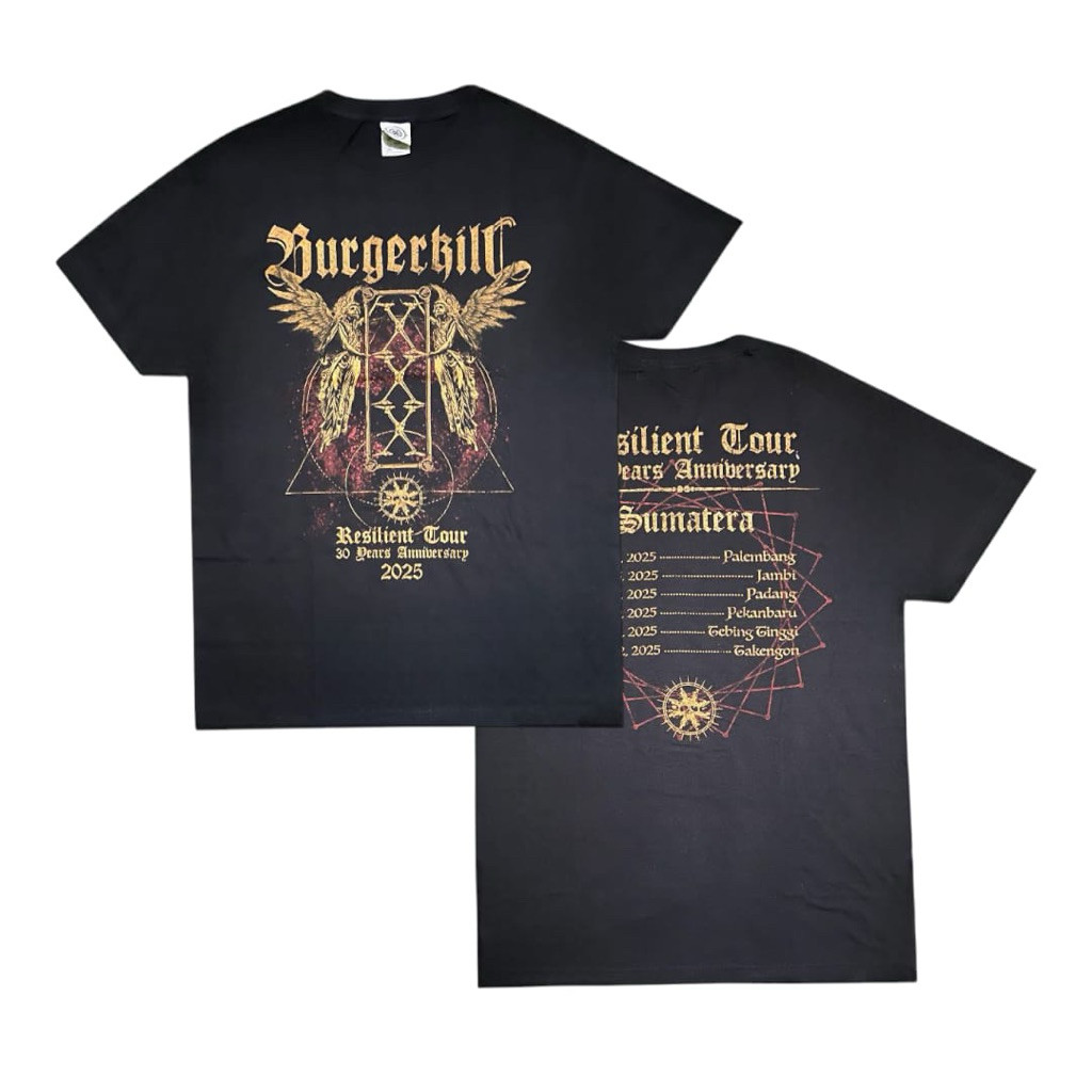 T-shirt Burgerkill Resilient Tour Sumatera 2025 COD