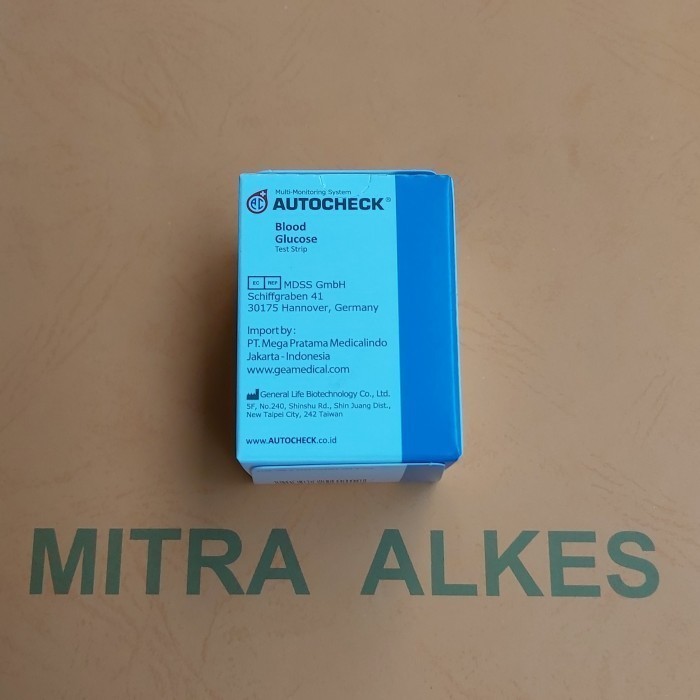 Strip Gula Darah AUTOCHECK. Glucosa / Glucose Test Strip AUTO CHECK. Stik GulaDarah AUTOCHEK.