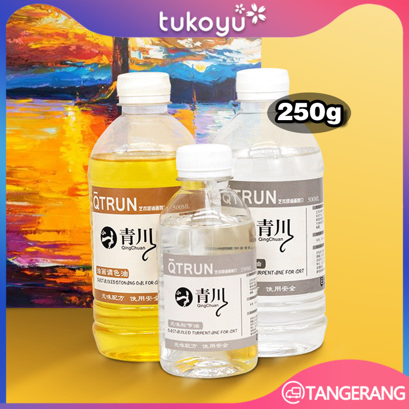 

Medium Cat Minyak 250ml Pengencer Oil Painting Berkualitas Tinggi Formula Cepat Kering Tidak Menguning Untuk Lukisan Kanvas Kayu