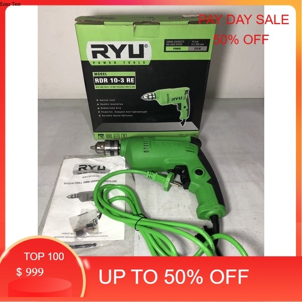 mesin bor rdr 10-3 re ryu / mesin bor 10mm ryu / mesin bor listrik 10mm ryu / mesin bor ryu / ryu me