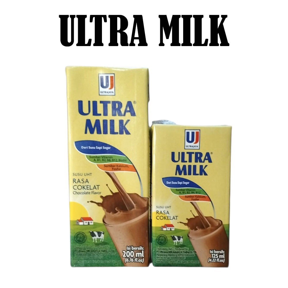 

SUSU ULTRA MILK ULTRAMILK COKLAT 125ML / 200ML