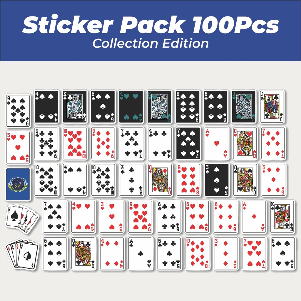 

Hot Stiker Kartu Poker V5 Lucu Anti Air Stikers Berperekat Waterproof Sticker Decal Buat Motor Helm Buku Journal Koper Casing HP Laptop Botol Minum