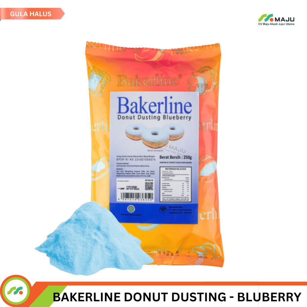

Bakerline Donut Dusting Powder Blueberry 250g - Untuk Donat, Pastry, Dessert