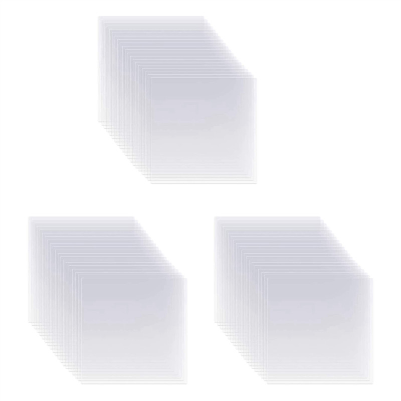 

ABAH-60Pcs Clear Mylar Stencil Sheets 12 Inch Blank Stencil Material Sheets,For Compatible & Silhouette Cutting