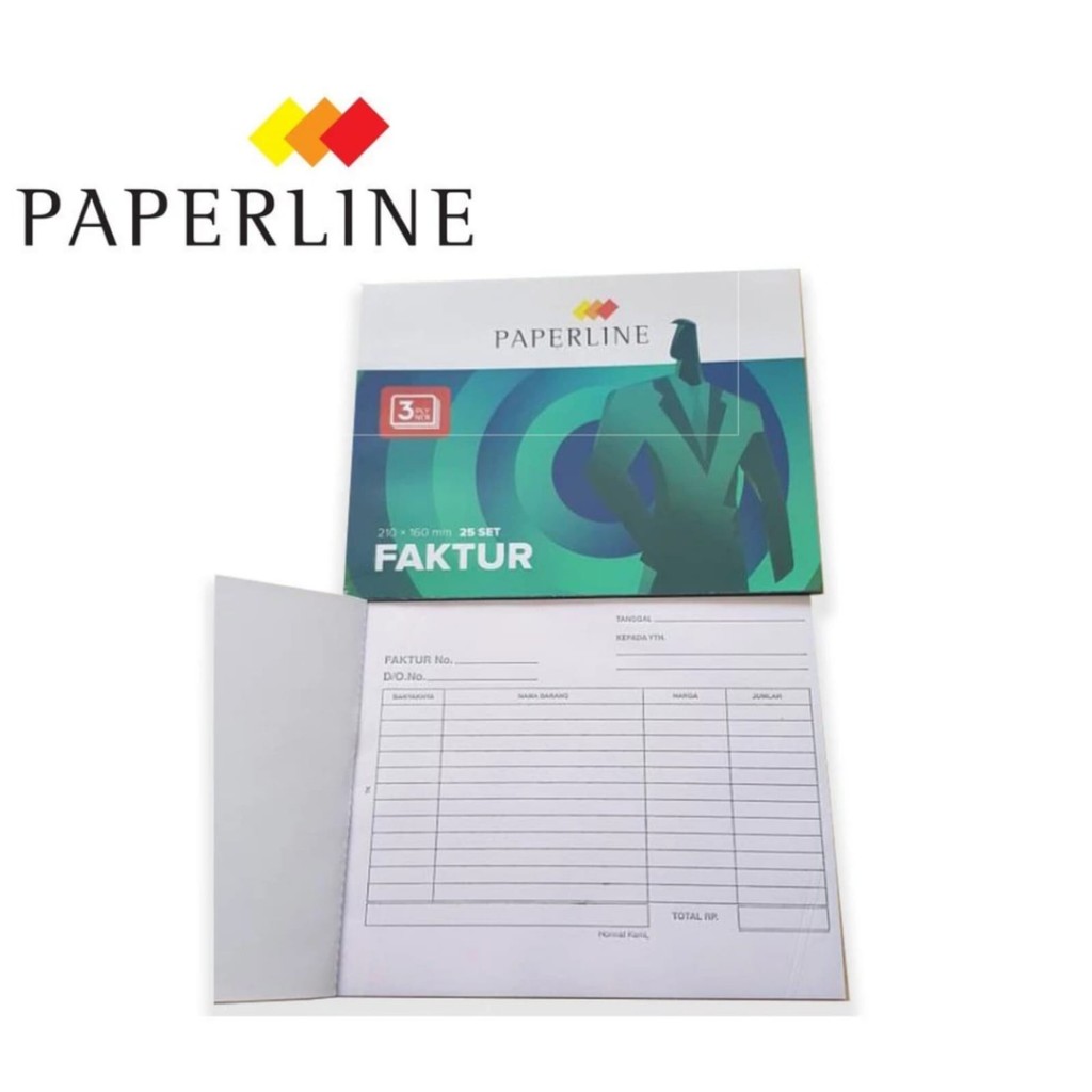 

Paperline Buku Faktur 3 Rangkap NCR 3ply