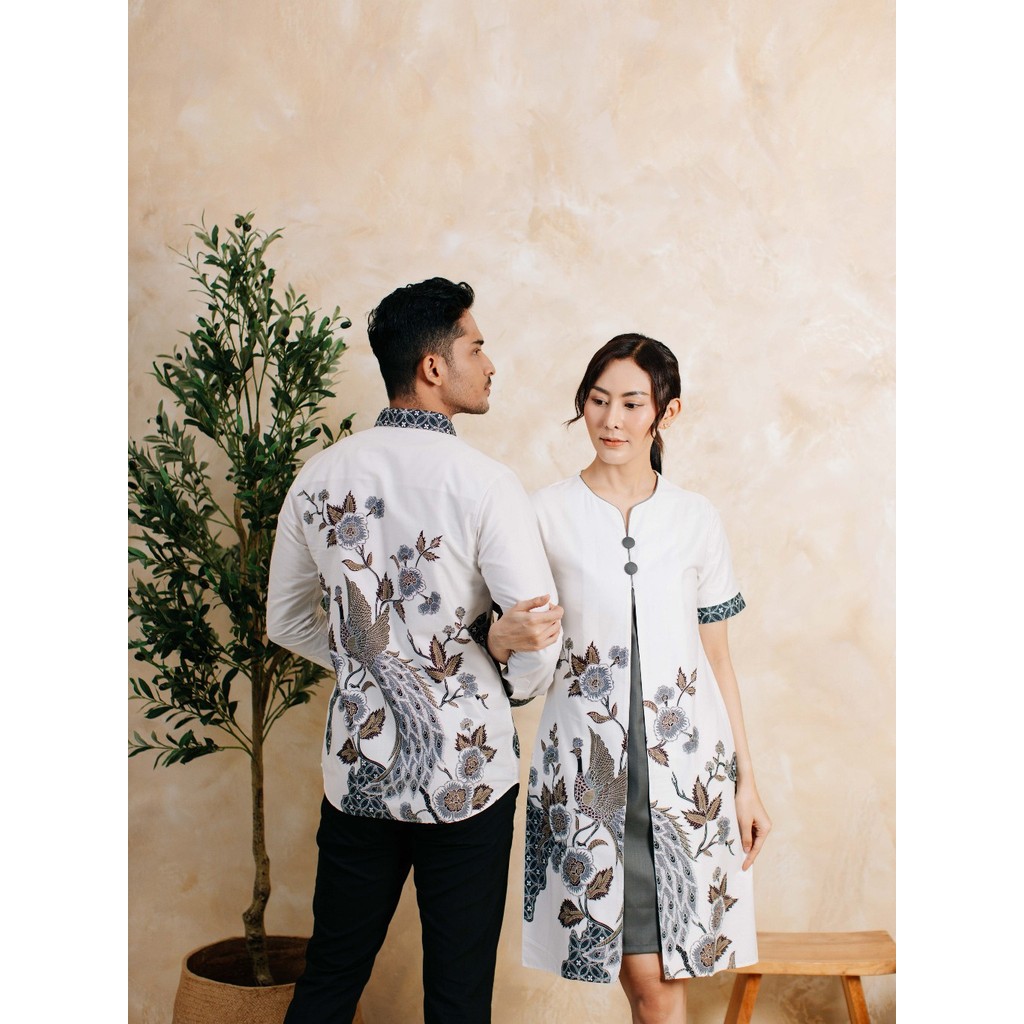 Hasan_Akei7 - Adyatma Kamala Dress Batik Katun, Dress Wanita Lengan Pendek, Dress Batik Casual