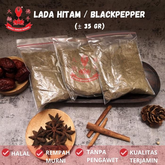 

PROMO! Toko Mie Sunlie - Bubuk Lada Hitam / Blackpepper (±35 GR)
