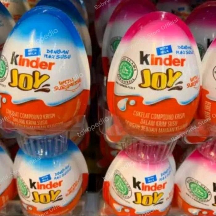 

Kinder Joy Coklat Dengan Mainan Kejutan Biru / Merah