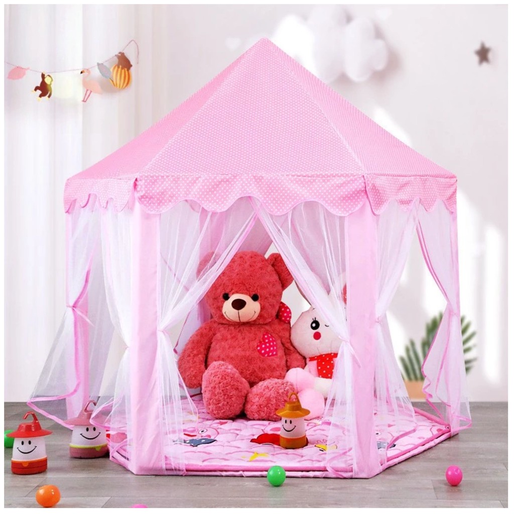 Tenda Anak Princess Jumbo Tenda Castle Kemah camping Outdoor Kastil Mainan Frozen
