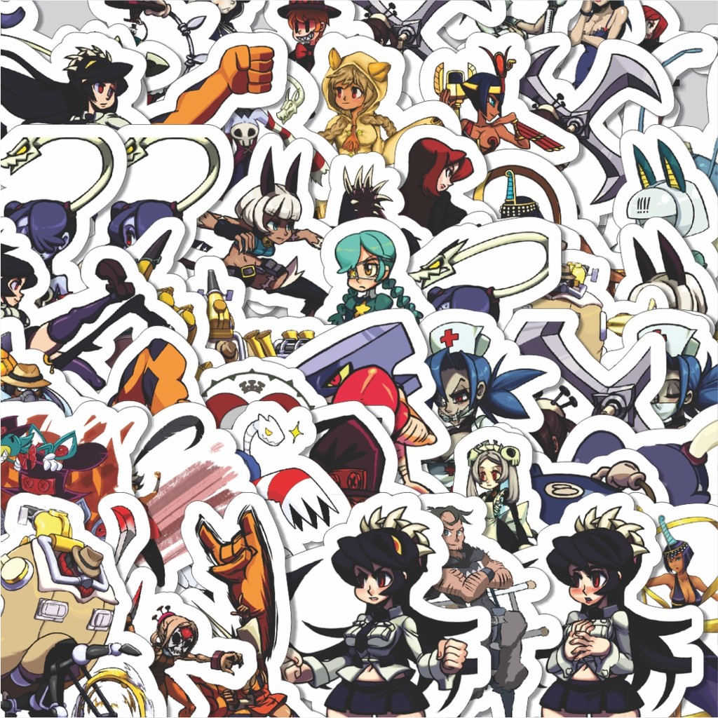 

Stiker Cutting Pack Stiker Game Series Skullgirls Karakter Mix 2 Isi 100Pcs Series Aesthetic Lucu Keren Untuk Koper Bahan Vynil