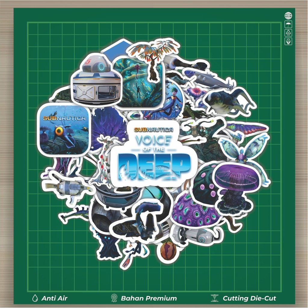 

HOT 50 PCS STIKER Stiker Game Series Subnautica Karakter Mix 2 Stiker Fashion Cars Decal Dingin Kartu Album Custom Vinyl Anti Air- Sticker Aesthetic Buku Journal Koper Casing HP Tablet Laptop Helm Motor Botol Minum