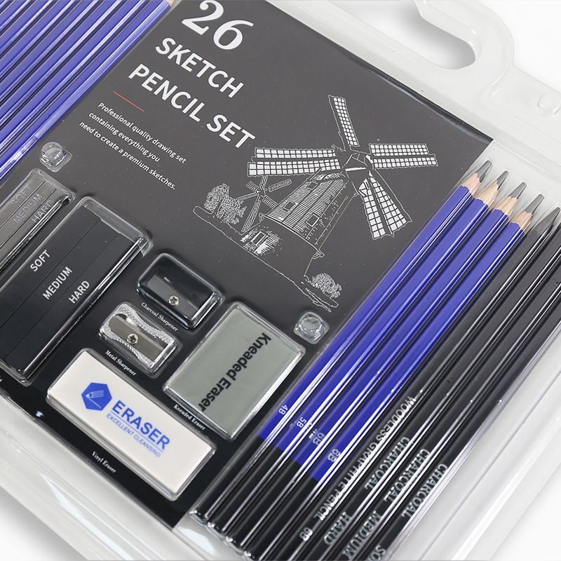 

Drawing Pencil Set 26pcs Pensil Lukis Profesional Untuk Pemula Seniman