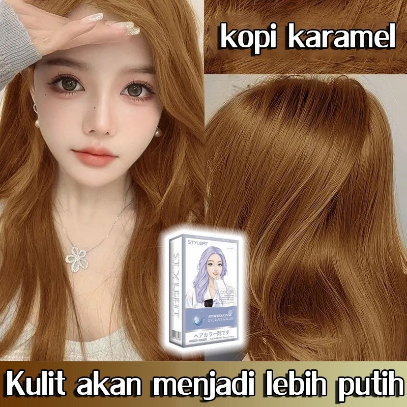 [Beli 100ml gratis 100ml]hair colour pewarna rambut 230ml Tidak perlu pemutihan Pewarna Herbal Cat R