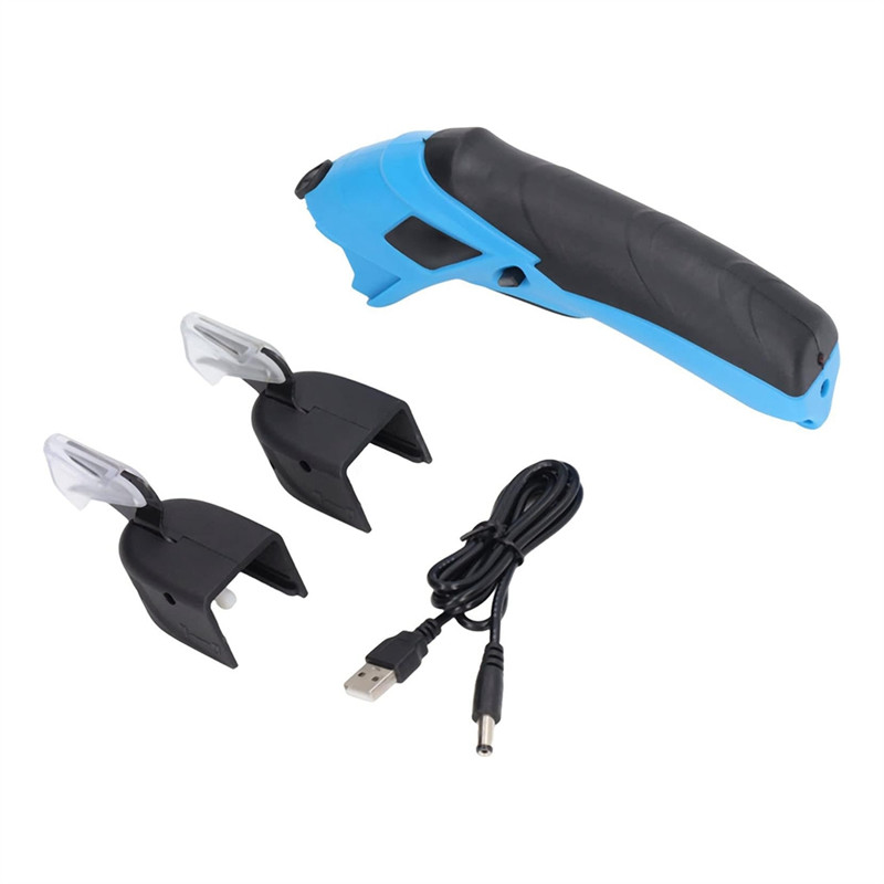 

SOFT-Heavy Duty Cordless Electric Scissors, For Cutting Fabric USB Re-Able Cutter Shear Tools With 2 Blades Shears