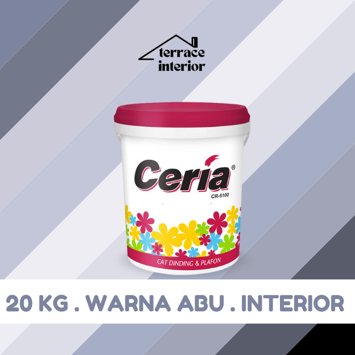 Cat Tembok Interior Propan Ceria  Warna Abu 20 Kg