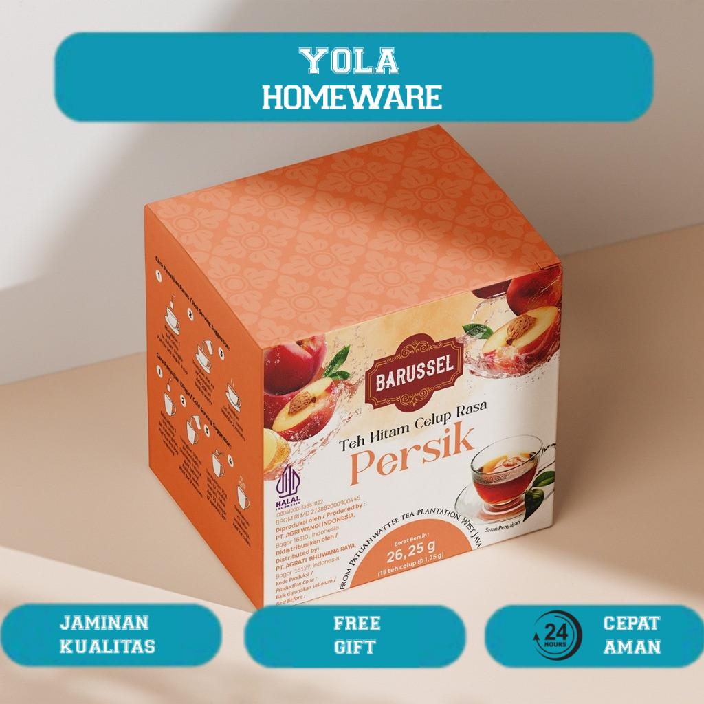 

BARUSSEL Peach Tea | Teh Celup Rasa Buah Persik