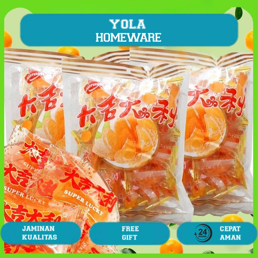 ORANGE JELLY CANDY  Permen Jelly Halal