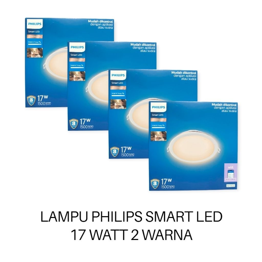 PHILIPS LAMPU DOWNLIGHT SMART WIFI 17 WATT TUNABLE