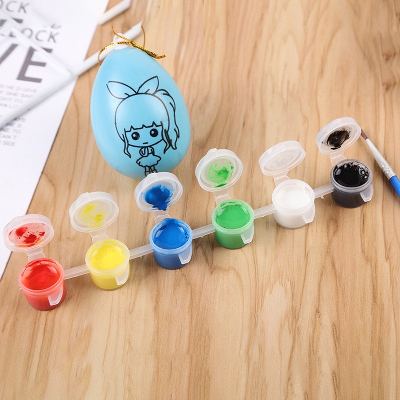 

[MAC] Happymunday Mainan Edukasi Cat isi 6 warna + Kuas