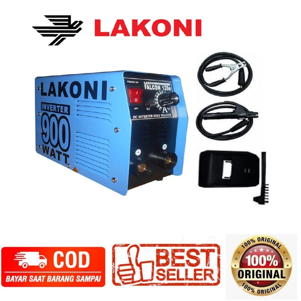Mesin Travo Las Lakoni Falcon 120E / 120 E A Mesin Las Listrik Inverter 900w / Mesin Las Lakoni 900W
