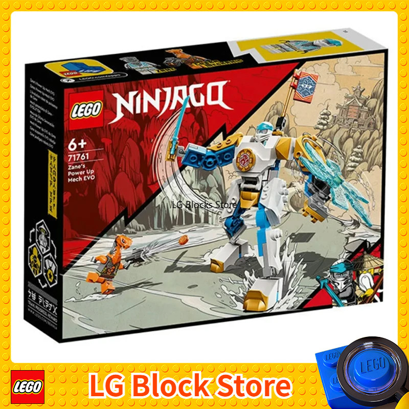LEGO NINJAGO Zane’s Power Up Mech EVO Action Figure with Cobra Snake and Zane Minifigure 71761 Birth