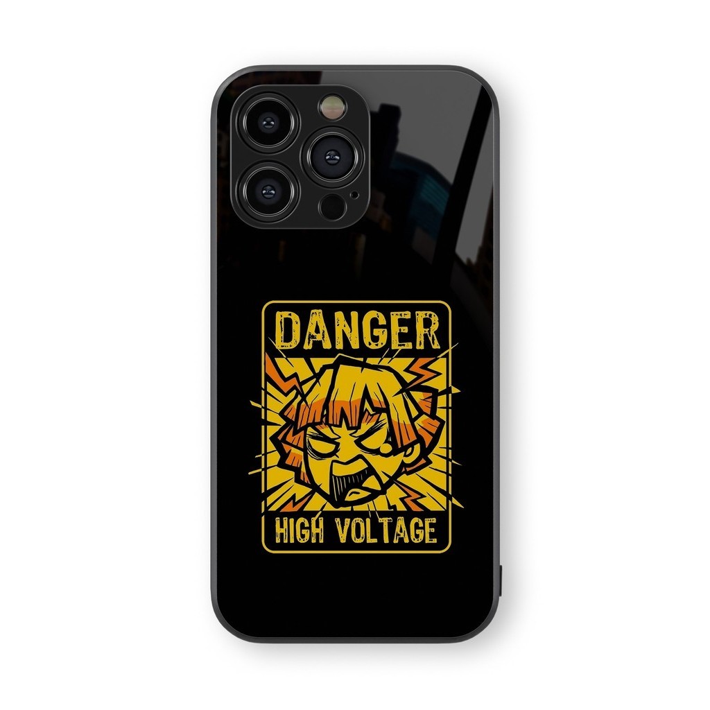 Case HP Glossy Zenitsu High Voltage untuk iPhone/Samsung/Oppo/Xiaomi/Vivo/Realme - Flippercase