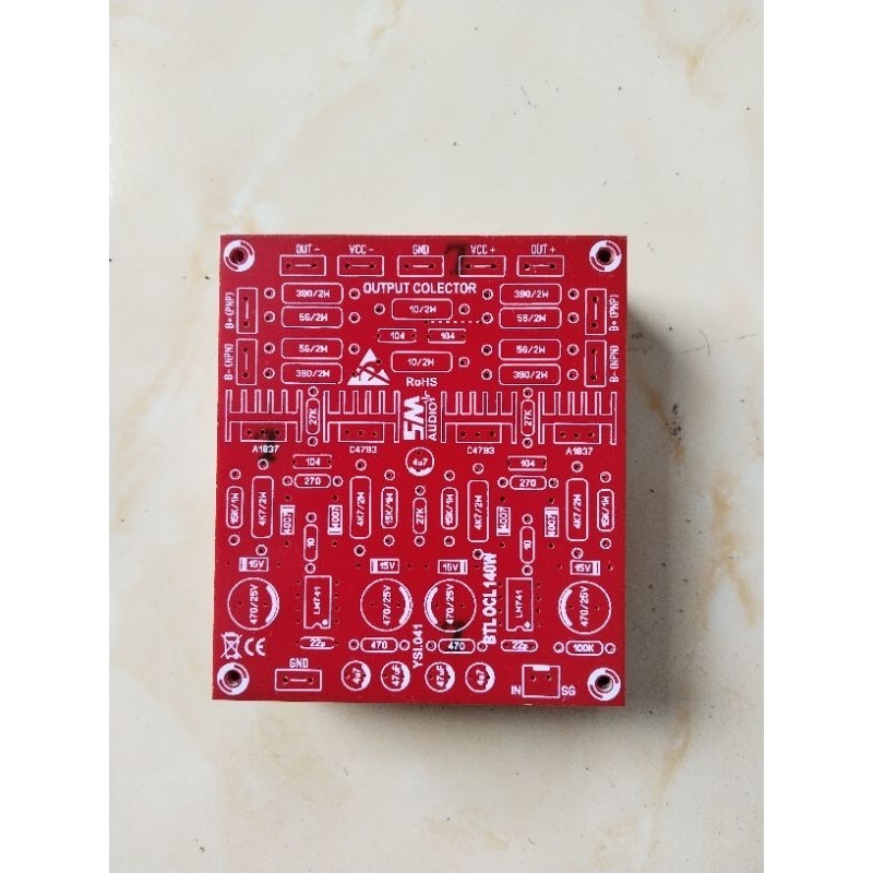 PCB Driver Power Amplifier BTL 140W