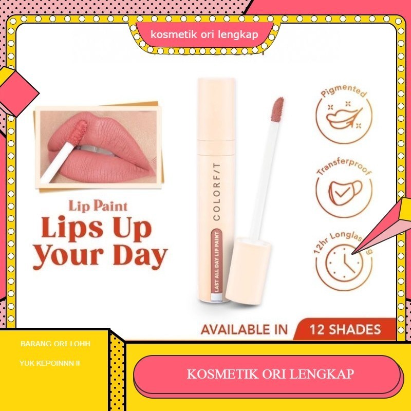 WARDAH COLORFIT LAST ALL DAY LIP PAINT | lip paint WARDAH 