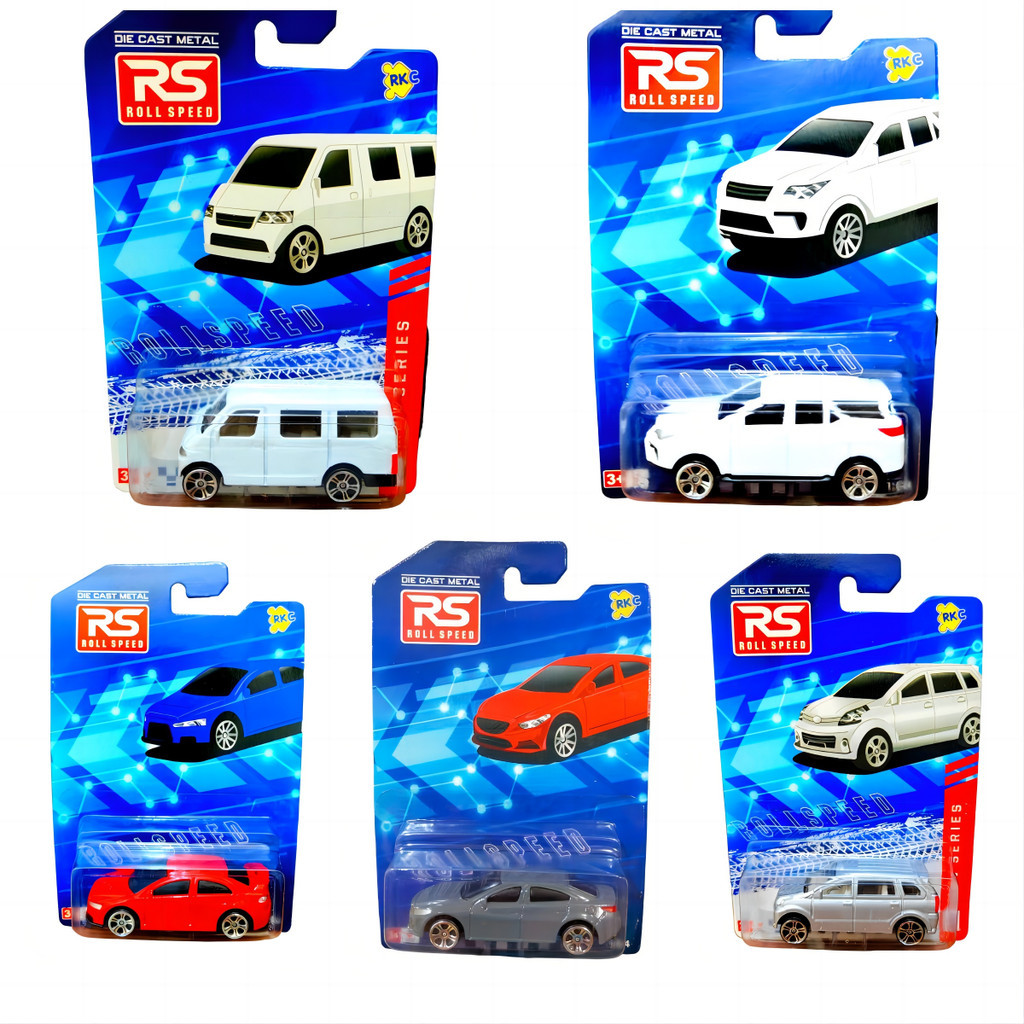 ROLL SPEED RS COLLECTION 1:64 DIECAST METAL MAZDA LANCER FORTUNER AVANZA GRANDMAX BESI ALLOY
