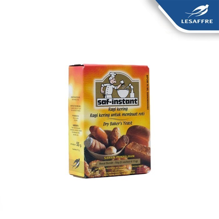 

HEMAT! SAF INSTANT GOLD REGULER, Ragi Kering Instant, isi 5 sachet x 11 gr