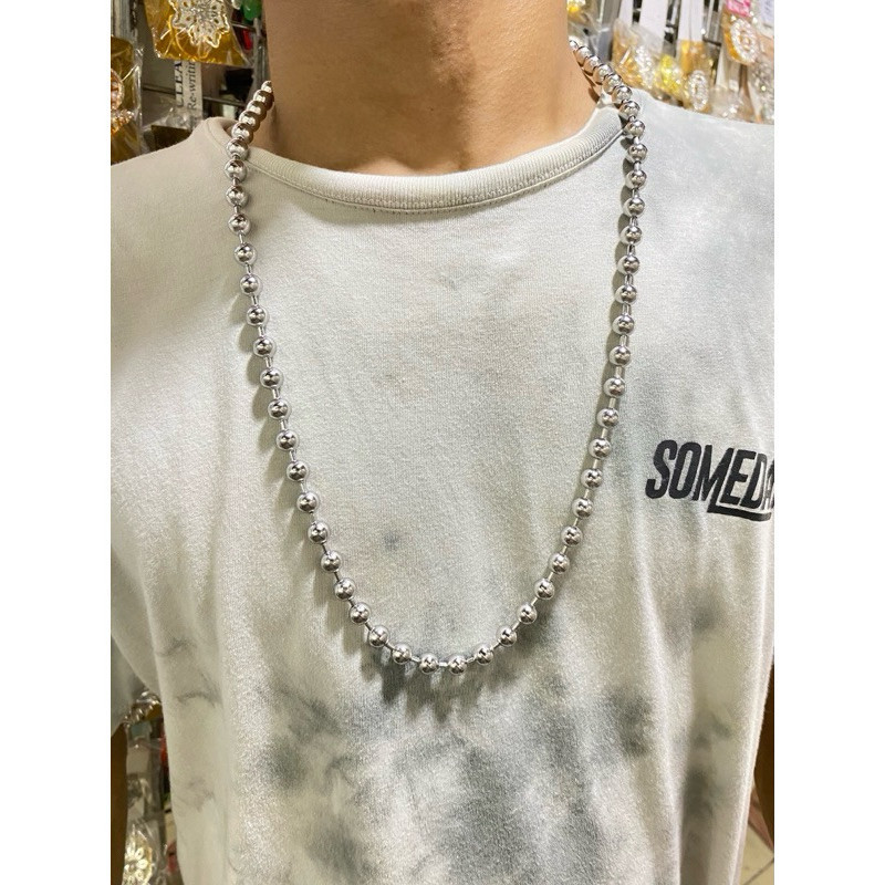 Kalung Biji lada/kalung ambon Titanium asli tidak mudah berkarat