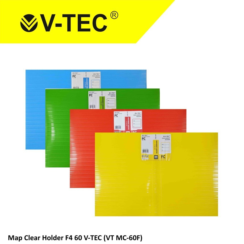 

V-TEC Document Keeper Clear Holder F4 60 Pocket VT MC-60F