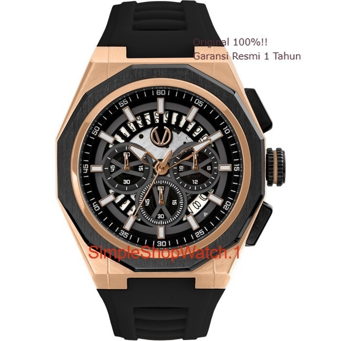 Original 100% Jam Tangan CHRIST VERRA Pria CV 12189G-38 BLK Garansi Resmi 2 Tahun